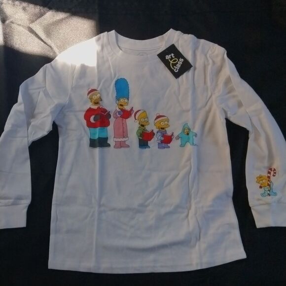 NWT ArtClass Simpsons Long Sleeve Tee sz7/8 - Picture 1 of 4